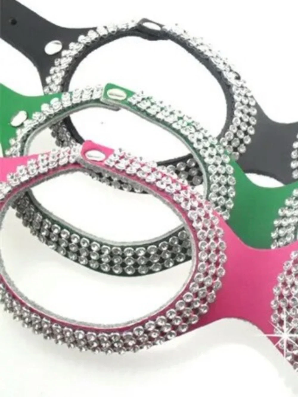 New Handmade bling leather dog harnesses